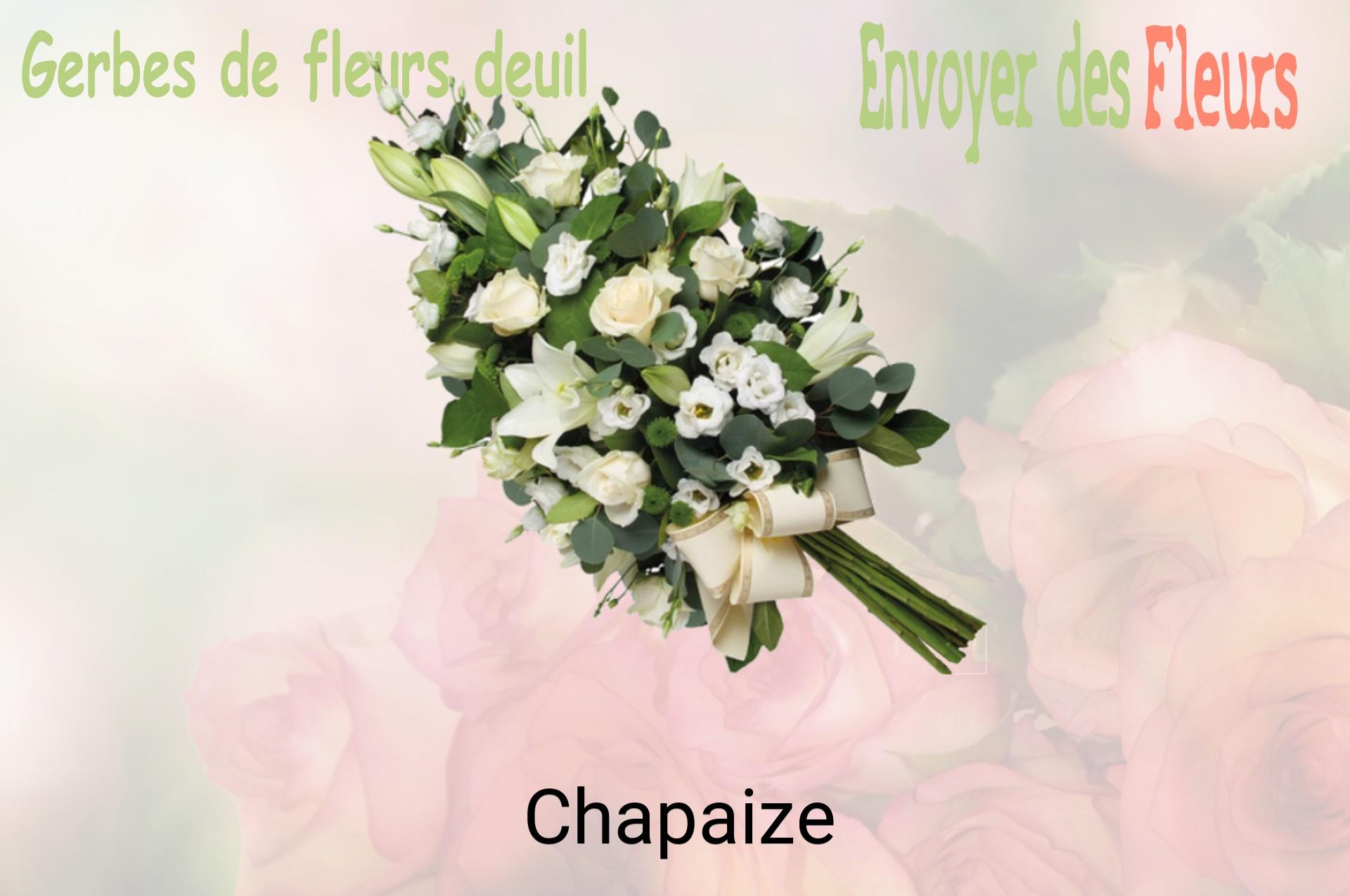 Gerbe de fleurs de deuil livrée à Chapaize